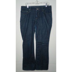 Banana Republic Urban Bootcut Denim Jeans Womens Size 14 Dark Wash Stretch Blue